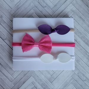 3 piece baby headband set